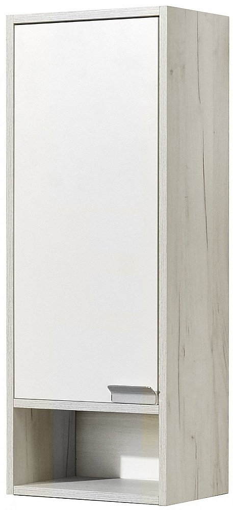 Пенал Акватон Флай белый/светлое дерево для ванной в интернет-магазине сантехники Sanbest