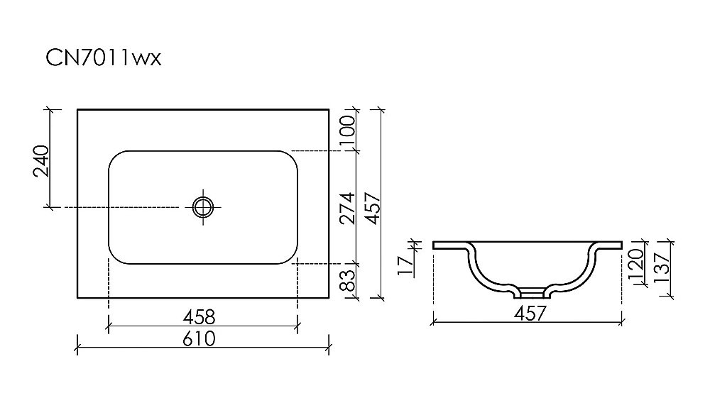 Раковина Ceramica Nova Grace CN7011wx белый купить в интернет-магазине Sanbest
