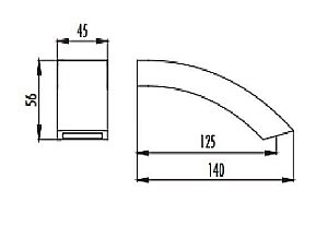 Излив для ванны CREAVIT A06 купить в интернет-магазине сантехники Sanbest