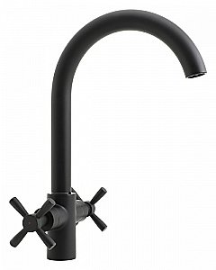 Смеситель для кухни Orange Mia M34-821b черный матовый купить в интернет-магазине сантехники Sanbest