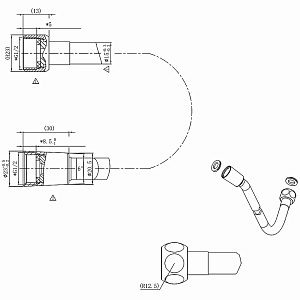 Душевая система Vincea Inspire VSFW-3I21T1RMB черная матовая купить в интернет-магазине сантехники Sanbest