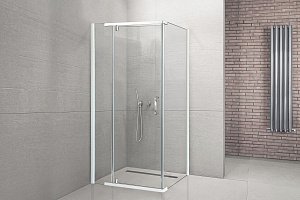 Душевой уголок Royal Bath HPVD RB7090HPVD-T 90х70 прозрачное стекло/профиль белый купить в интернет-магазине Sanbest