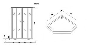 Душевая кабина Grossman Classic GR171D 90x90 купить в интернет-магазине Sanbest