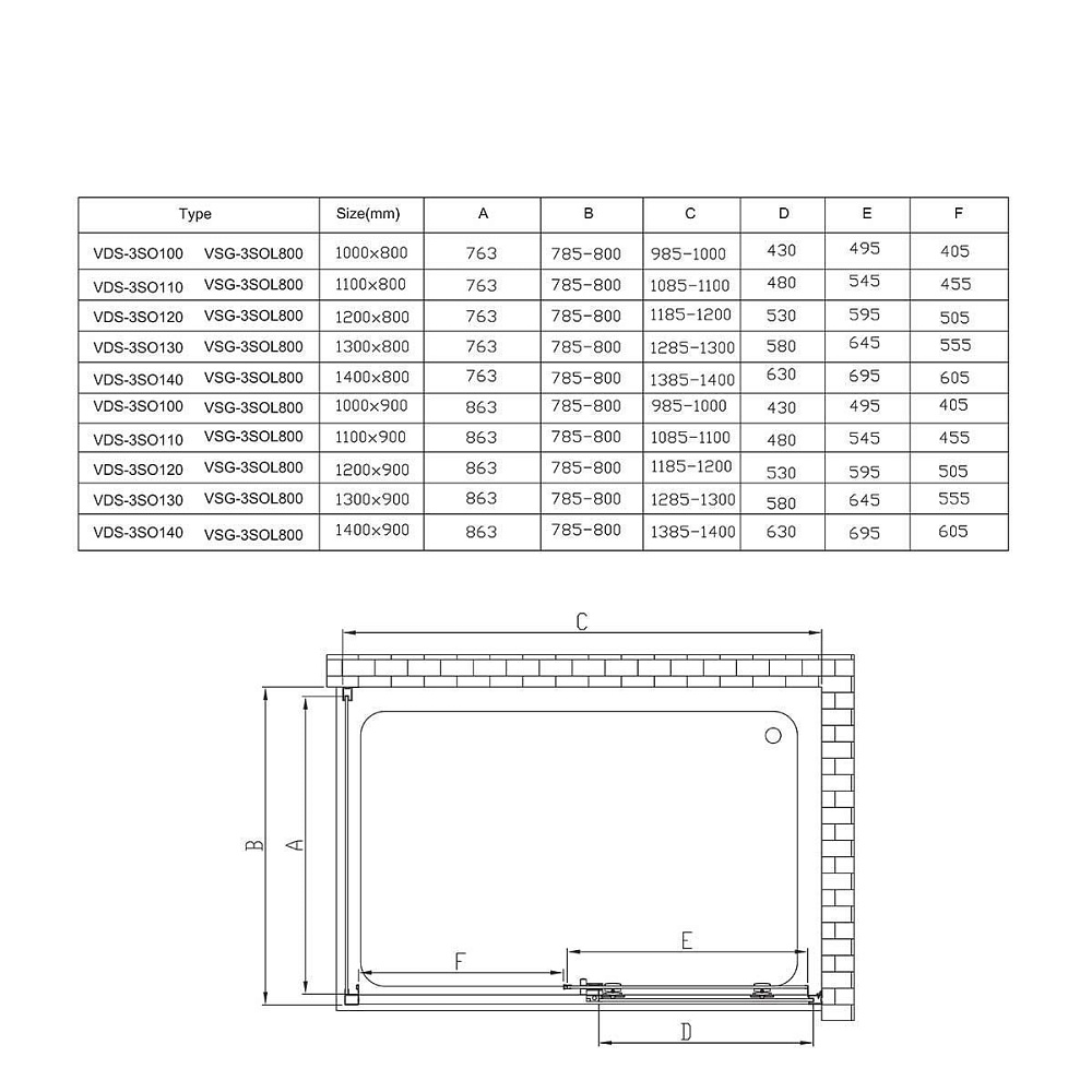 Душевой уголок Vincea SOFT VSR-3SO 120x100 хром/прозрачное купить в интернет-магазине Sanbest