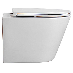 Унитаз подвесной Aquatek ВЕГА AQ1904T-00+INS-0000012 белый, безободковый, с крышкой микролифт, слив-торнадо, с инсталляцией, без кнопки купить в интернет-магазине Sanbest