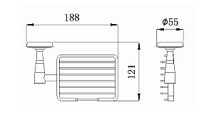 Мыльница Rush Balearic BA39410 купить в интернет-магазине сантехники Sanbest