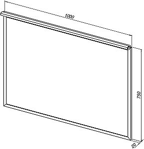 Зеркало Allen Brau Priority 100 1.31017.60 в ванную от интернет-магазине сантехники Sanbest