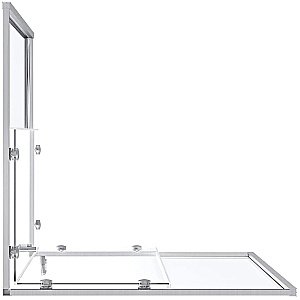 Душевой уголок Good Door Lite 90х90 ЛТ00005 стекло прозрачное/профиль хром купить в интернет-магазине Sanbest