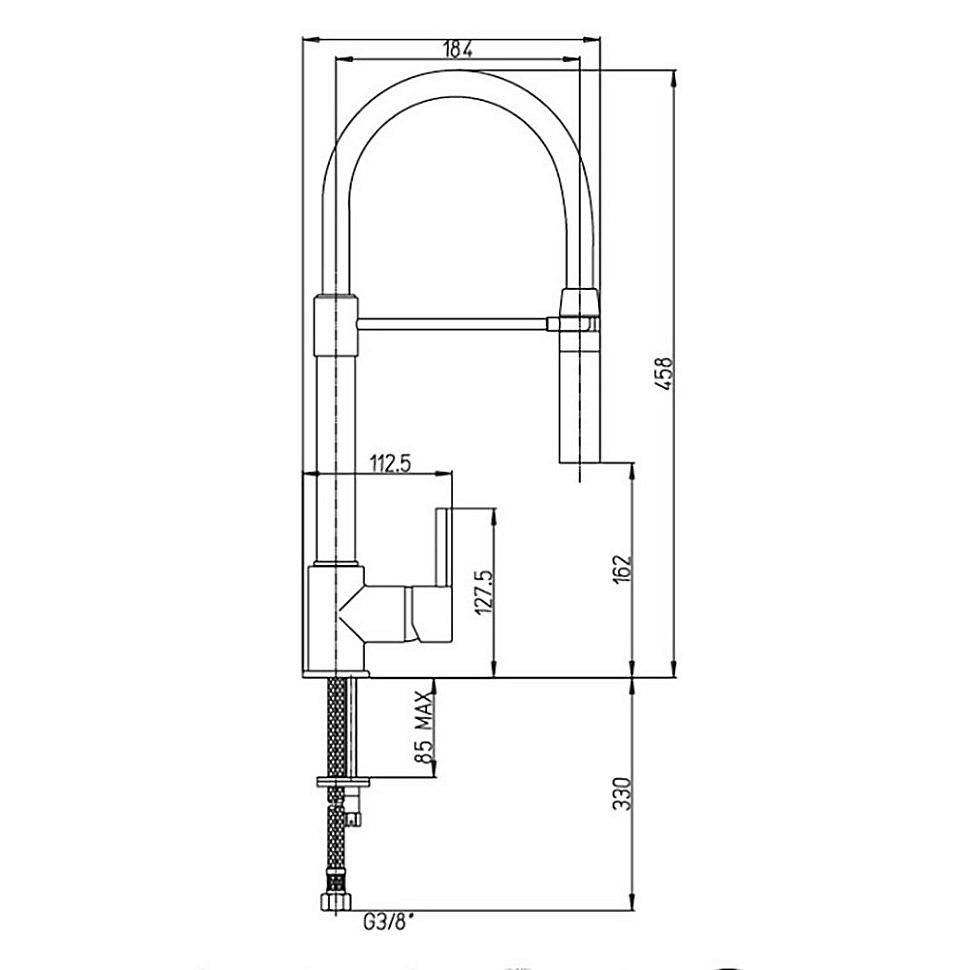 Смеситель для кухни PAINI Cox 78CR557YOSPEKM хром купить в интернет-магазине сантехники Sanbest