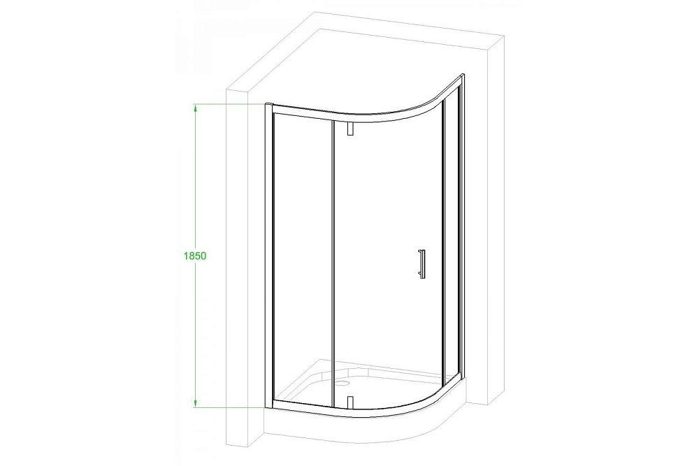 Душевой уголок Royal Bath RB HKV-C-CH 90 купить в интернет-магазине Sanbest