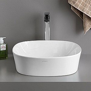 Раковина накладная Artceram Ghost 41,5 GHL001 01 00 белая купить в интернет-магазине Sanbest