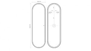 Зеркало ART&MAX Capri 45 AM-Cap-450-1500-DS-F в ванную от интернет-магазине сантехники Sanbest