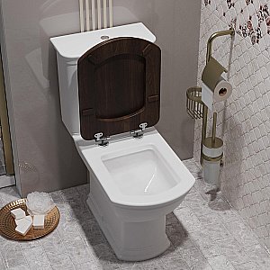 Унитаз-компакт напольный Опадирис Риспекто OS39722A белый, с бачком, с крышкой микролифт купить в интернет-магазине Sanbest