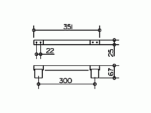 Поручень KEUCO Plan 30 купить в интернет-магазине сантехники Sanbest