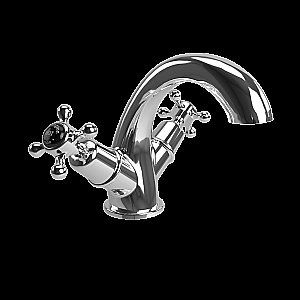 Смеситель для раковины Burlington CL45-QT BLA хром/чёрный купить в интернет-магазине сантехники Sanbest