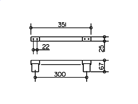Поручень KEUCO Plan 30 купить в интернет-магазине сантехники Sanbest
