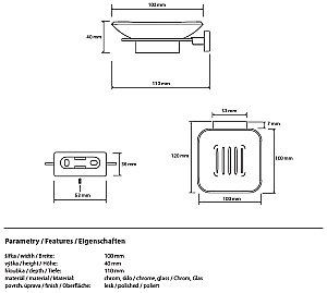 Мыльница Bemeta Niki 153108022 купить в интернет-магазине сантехники Sanbest