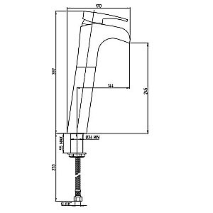 Смеситель для раковины PAINI Ovo 86CR205LLWF хром купить в интернет-магазине сантехники Sanbest