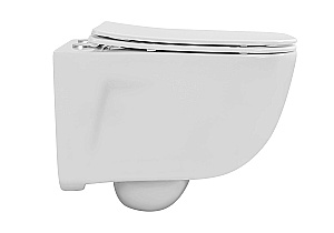 Унитаз подвесной Aquatek ДИВА AQ2012-00+INS-0000012+KDI-0000012+KKI-0000002 белый, безободковый, с крышкой микролифт, с инсталляцией и черной матовой кнопкой купить в интернет-магазине Sanbest