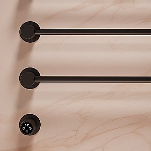 Полотенцесушитель электрический Vincea VTD-2H1MB черный, таймер купить в интернет-магазине сантехники Sanbest