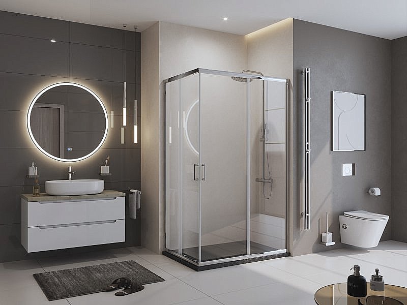 Душевой поддон BelBagno UNO TRAY-MR-UNO-AH-120/90-35-NERO-CR 120х90 черный купить в интернет-магазине Sanbest