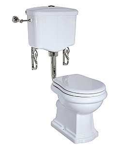 Унитаз Migliore Bella 20620 с низким бачком выпуск в стену белый/кнопка хром купить в интернет-магазине Sanbest