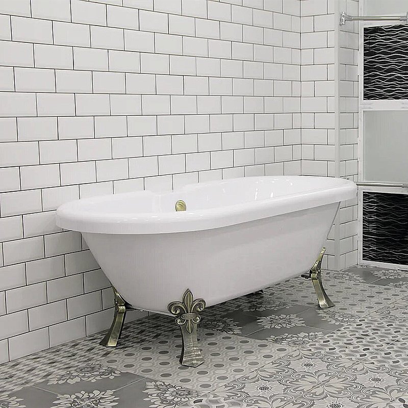 Акриловая ванна Радомир Леонесса 1 на ножках Лилия Bronze купить в интернет-магазине Sanbest