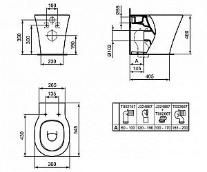 Унитаз приставной Ideal Standard Connect Air E004201 купить в интернет-магазине Sanbest