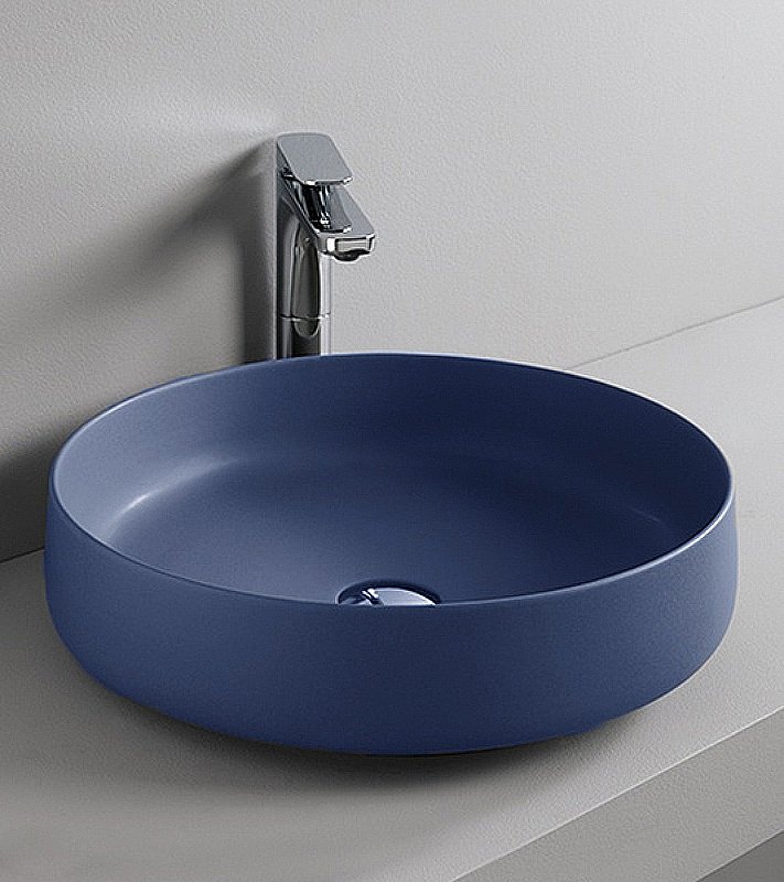 Раковина накладная Artceram Cognac 48 COL002 16 00 Blu Zaffiro купить в интернет-магазине Sanbest