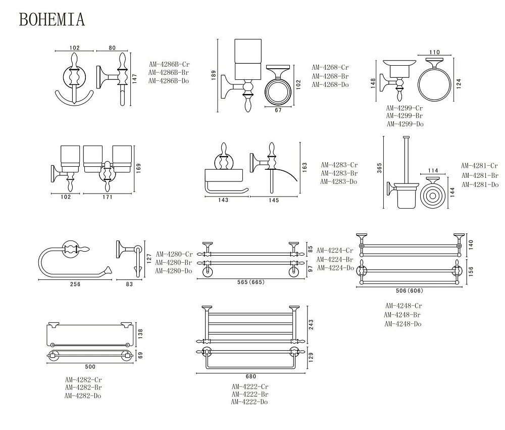 Крючок ART&MAX BOHEMIA AM-E-4286B-Cr хром купить в интернет-магазине сантехники Sanbest