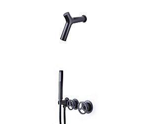 Душевая система Bronze de Luxe LIBERTY 5011B-P черный матовый купить в интернет-магазине сантехники Sanbest