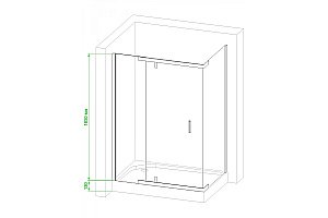Душевой уголок Royal Bath HPV RB9120HPV-C 120х90 матовое стекло/профиль белый купить в интернет-магазине Sanbest