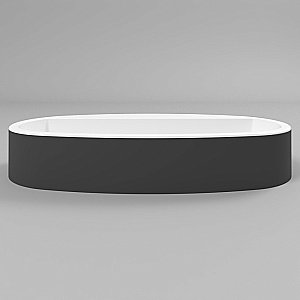 Раковина накладная WhiteCross Obsidian 65 0709.056038.101 черная матовая, белая матовая купить в интернет-магазине Sanbest