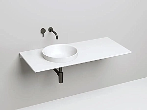 Раковина врезная сверху столешницы Salini MAREA 03 1802203M 41,5 из искусственного камня S-Stone, белая матовая купить в интернет-магазине Sanbest