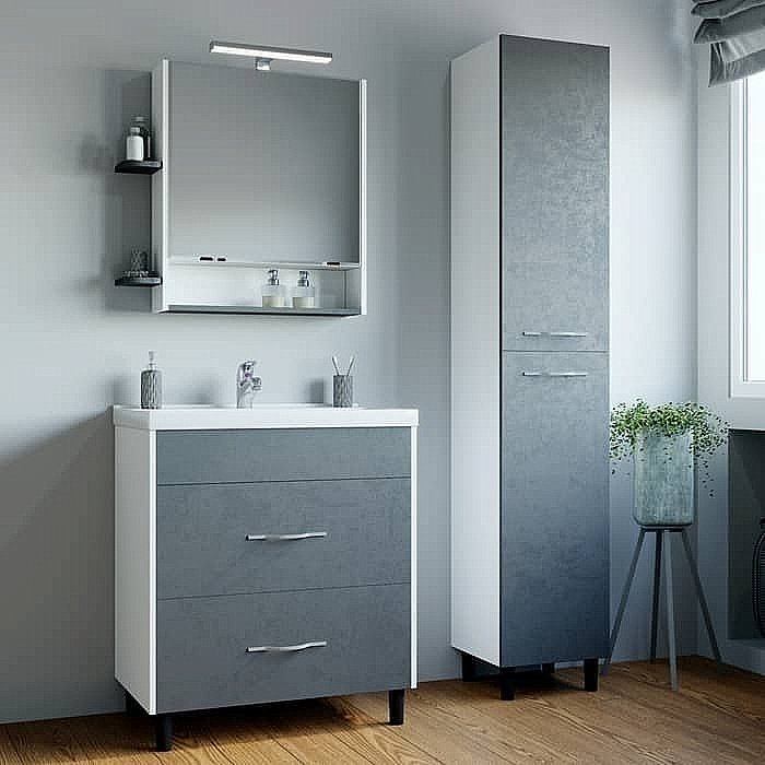 Зеркальный шкаф Mixline Сура 539803 70 купить в интернет-магазине сантехники Sanbest