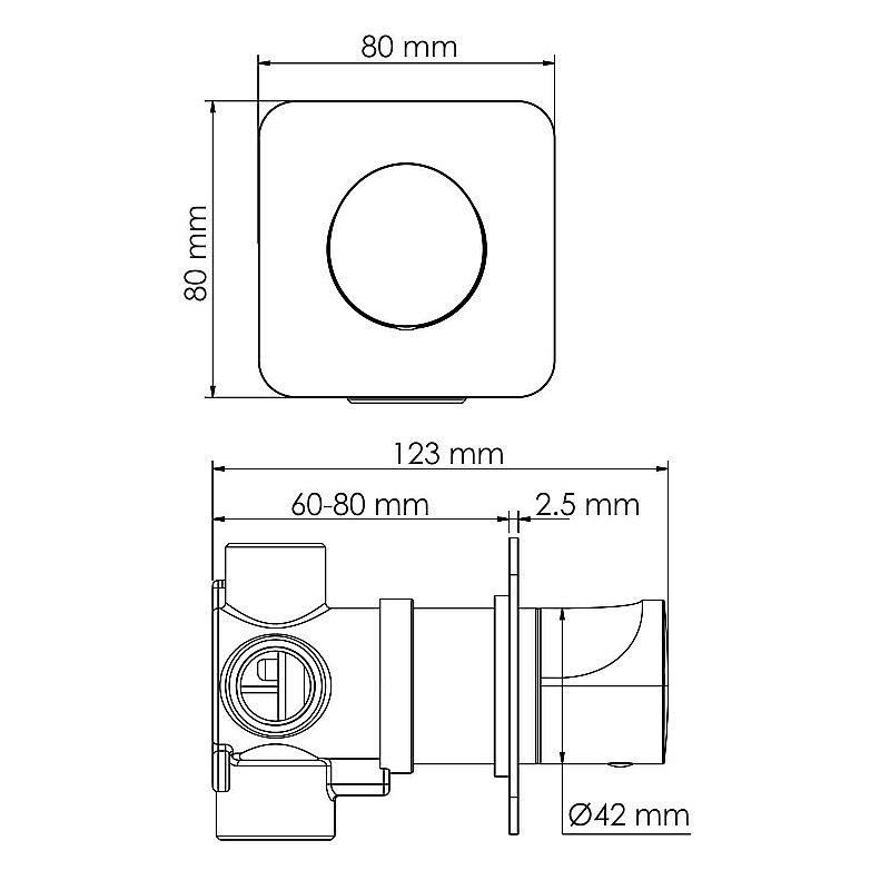 Дивертор Wasserkraft Havel A283 3 выхода, золото матовое для смесителя в интернет-магазине сантехники Sanbest