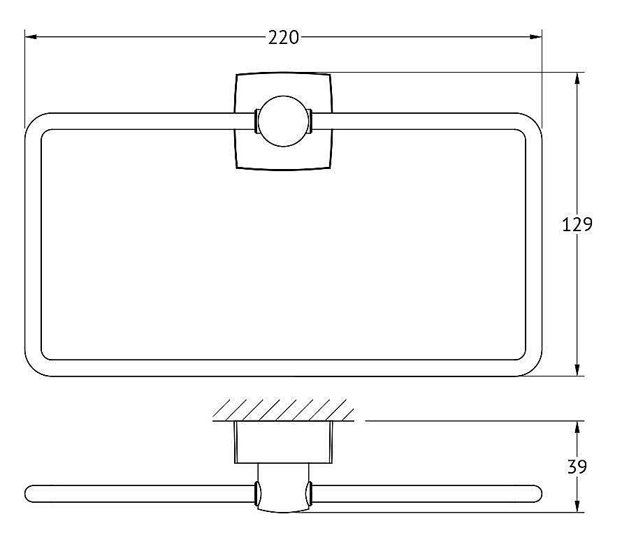Полотенцедержатель-кольцо FBS Esperado ESP 022 купить в интернет-магазине сантехники Sanbest