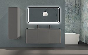 Зеркало с LED подстветкой Cezares STYLUS CZR-SPC-LED-TCH-WARM 140x70 в ванную от интернет-магазине сантехники Sanbest