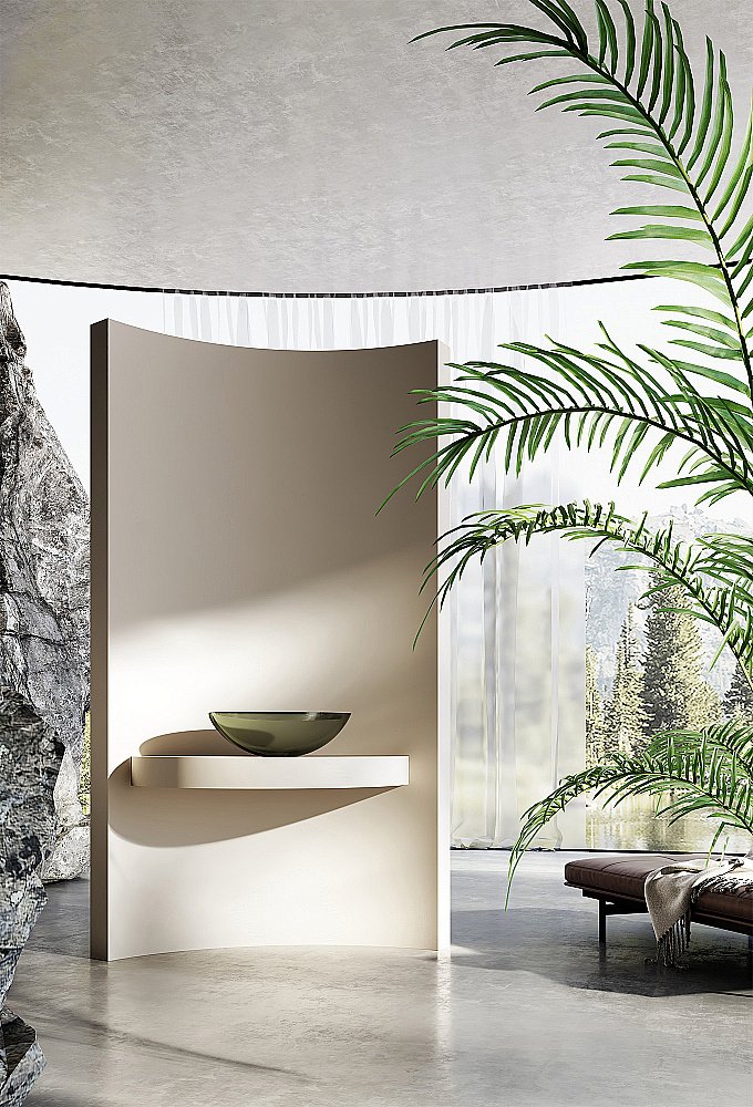 Раковина Abber Kristall AT2802Vesuvian оливковая купить в интернет-магазине Sanbest