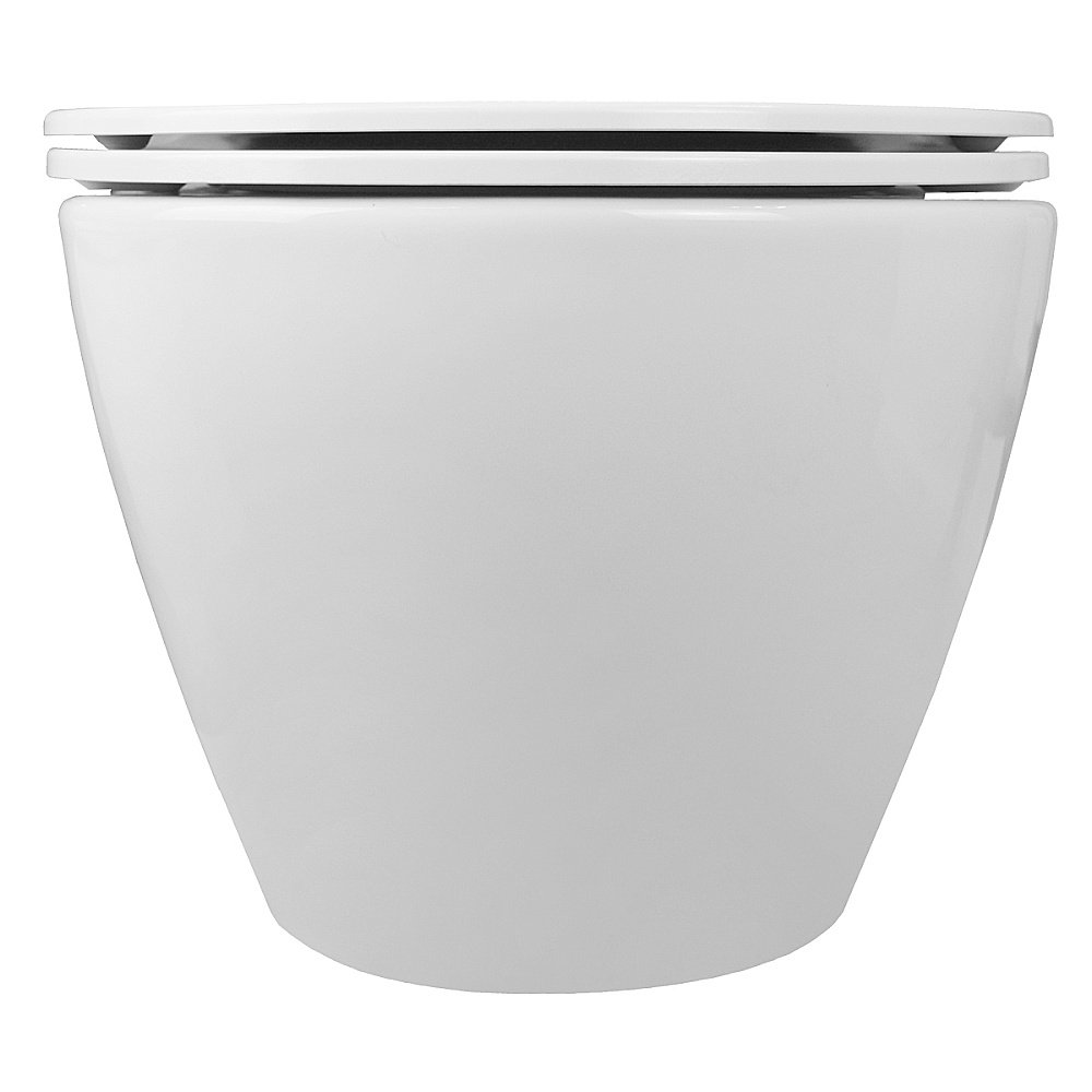 Унитаз подвесной Azario Grado AZ-0046 белый безободковый, с крышкой микролифт купить в интернет-магазине Sanbest