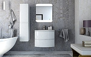 Пенал Cezares Vague 30 44322 Bianco lucido для ванной в интернет-магазине сантехники Sanbest