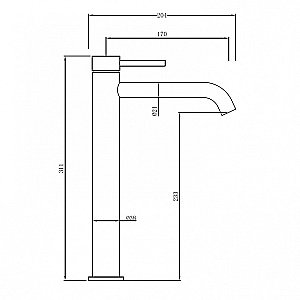 Смеситель для раковины Abber Wasser Kreis 316 AF8111BST-L сталь брашированная купить в интернет-магазине сантехники Sanbest