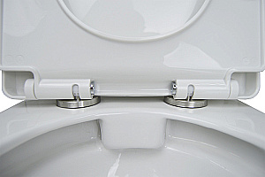 Унитаз напольный Azario Fretta new AZ-1223 белый, безободковый, с бачком, с крышкой микролифт купить в интернет-магазине Sanbest