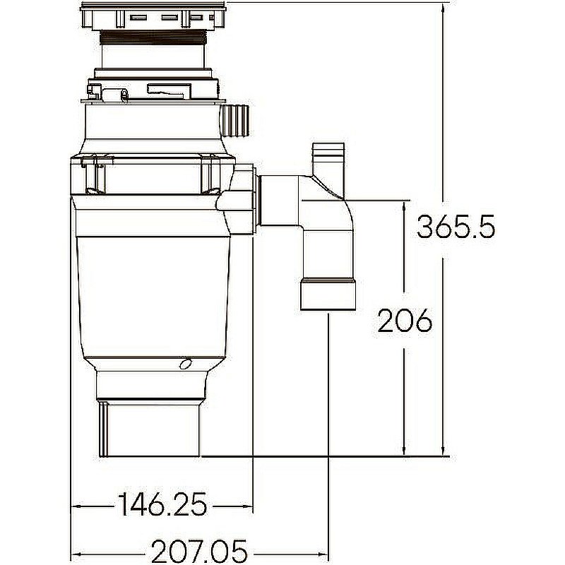 Измельчитель отходов Paulmark Intenso I-400 хром купить в интернет-магазине сантехники Sanbest