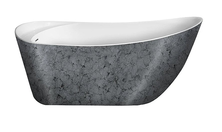 Ванна акриловая Lagard Minotti lgd-mnt-ts 170х76 белая,серебро купить в интернет-магазине Sanbest
