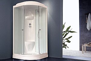 Душевая кабина Royal Bath RB100HK6-WC 100x100 профиль белый/стекло матовое купить в интернет-магазине Sanbest