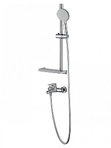 Смеситель для ванны с душевым гарнитуром WONZON & WOGHAND ALFA WW-AE3201-CR хром купить в интернет-магазине сантехники Sanbest