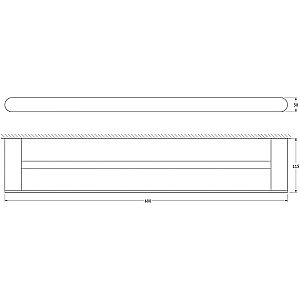 Полотенцедержатель Artwelle Schwarz 60 7711 черный матовый купить в интернет-магазине сантехники Sanbest