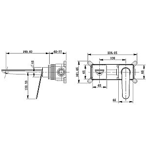 Смеситель для раковины Bronze de Luxe Icon 7006CB черный матовый купить в интернет-магазине сантехники Sanbest
