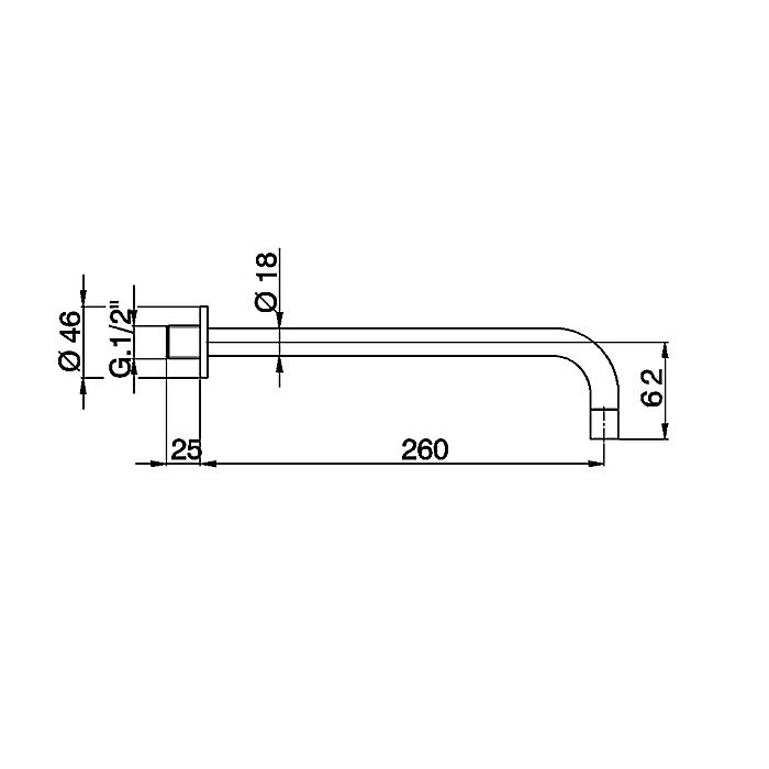 Излив для ванны Cisal COMPLEMENTI ZA00225140 черный матовый купить в интернет-магазине сантехники Sanbest